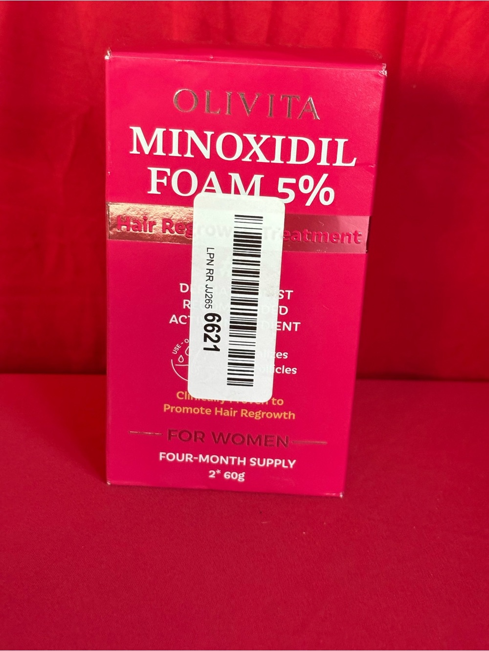 Two pack Minoxidil hair growth foam
